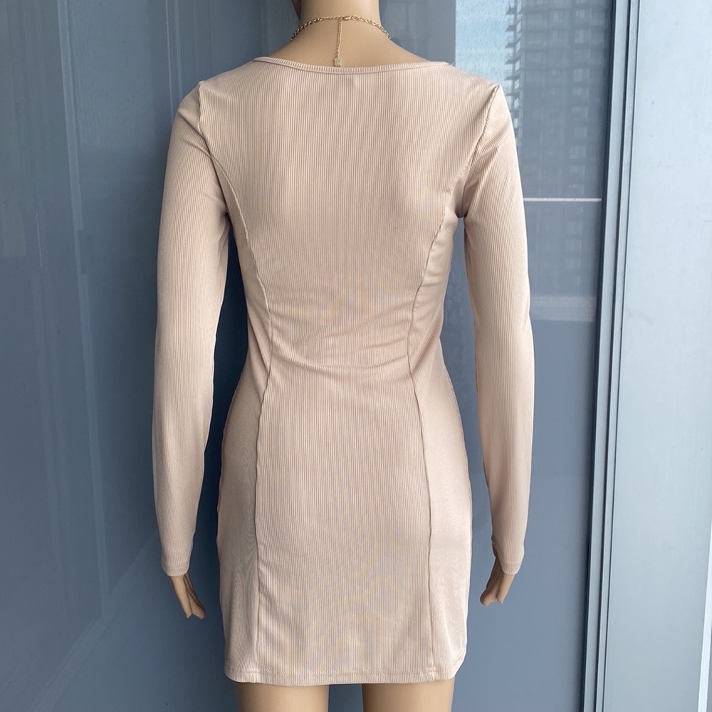 Cream Vintage Mini Dress - Picture 4 of 12